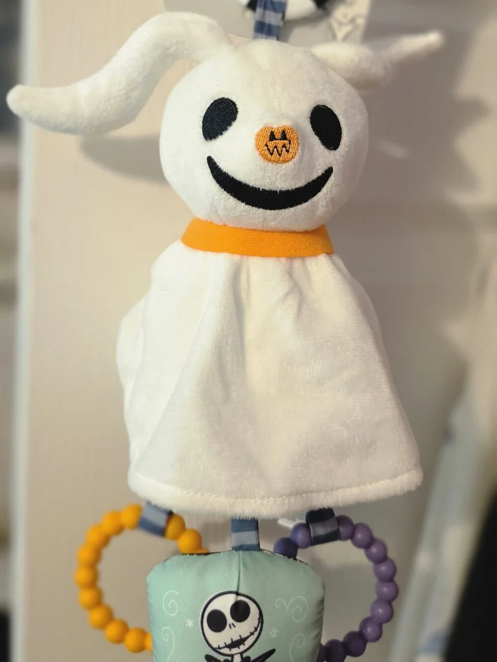 Zero Baby Rattle Nightmare Before Christmas Baby Toy NMBC Activity Toy NWT